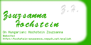 zsuzsanna hochstein business card